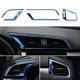thumbnail image 2 of Central Control Air Outlet Decoration Cover Trim Sticker Stainless Steel For 10th Gen 2019 2018 201, 2 of 5