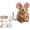 B, variant on BUDAO00 Patchwork Mouse DIY Kit, Handmade Sewing Craft Kit for Mouse Making, Creative Patchwork Animal Craft Project, Cute Mouse DIY Set for Hobby Sewing Quilting Art Crafting Gift (A Set)