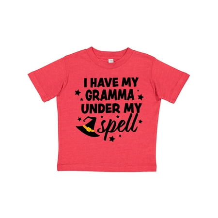 

Inktastic I Have My Gramma Under My Spell with Cute Witch Hat Gift Toddler Boy or Toddler Girl T-Shirt