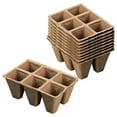 thumbnail image 5 of Utoimkio Clearance 20 Pack Peat Pots Seed Starter Trays,6 Cells Germination Seedling Pots,Organic Biodegradable Plant Germination Tray for Vegetable Flower,Herbs,Indoor Outdoor Garden, 5 of 9