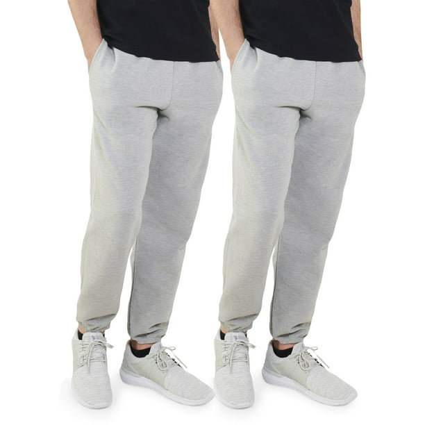 Fruit of the Loom - Fruit of the Loom Men's EverSoft Fleece Elastic Bottom Sweatpants, 2 Pack