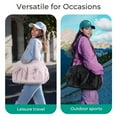 thumbnail image 6 of BAGSMART Travel Duffel Bag for Women, Lightweight Fashion Tote Handbag With Bowtie, Water-Resistant Weekender Overnight Sport Gym Bag, Camel, 6 of 9