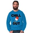 thumbnail image 5 of Retro Chill Out Food Pun Popsicle Sweatshirt for Men or Women Brisco Brands M, 5 of 6