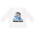 thumbnail image 3 of Inktastic Virginia Beach Va Funny Shark Boys or Girls Long Sleeve Toddler T-Shirt, 3 of 5