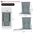 thumbnail image 2 of QinaQin Pull Out Trash Can Under Cabinet, Stainless Steel Slide Out Shelf for Kitchen Sink Cabinet, Trash Can Not Included, 2 of 7