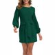 thumbnail image 2 of Vestido de moda sexy informal con cuello redondo y manga larga para mujer Fridja  NMB2033, 2 of 9