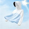 thumbnail image 6 of Kids UPF 50+ Sun Protection Hoodie Jacket 2-15Y, Ice Silk Breathable Anti-UV Coat for Boys Girls, Outdoor Lightweight Quick Dry Sun Protection Wear Blue 7 Years, 6 of 9