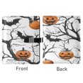 thumbnail image 2 of 9.2x6.7 inch Leather Notebook 100 Sheets, Multi-Pocket Design & Pen Loop Halloween Decorations Pumpkins and Branches Refillable Journal Organizer, 2 of 6