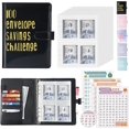 TRAHOO100 Envelope Challenge Binder A5 Money Savings Challenges Book