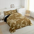 thumbnail image 4 of Erosebridal Gothic Halloween Bedding Toddler Comforter Set, Bat Print Down Comforter, Olive Brown, Reversible 2 Pieces, 4 of 8