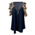 thumbnail image 3 of PENGXIANG Blouse Décontractée Sexy à Col en V avec Fermeture Éclair et Manches Courtes pour Femmes, 3 of 4
