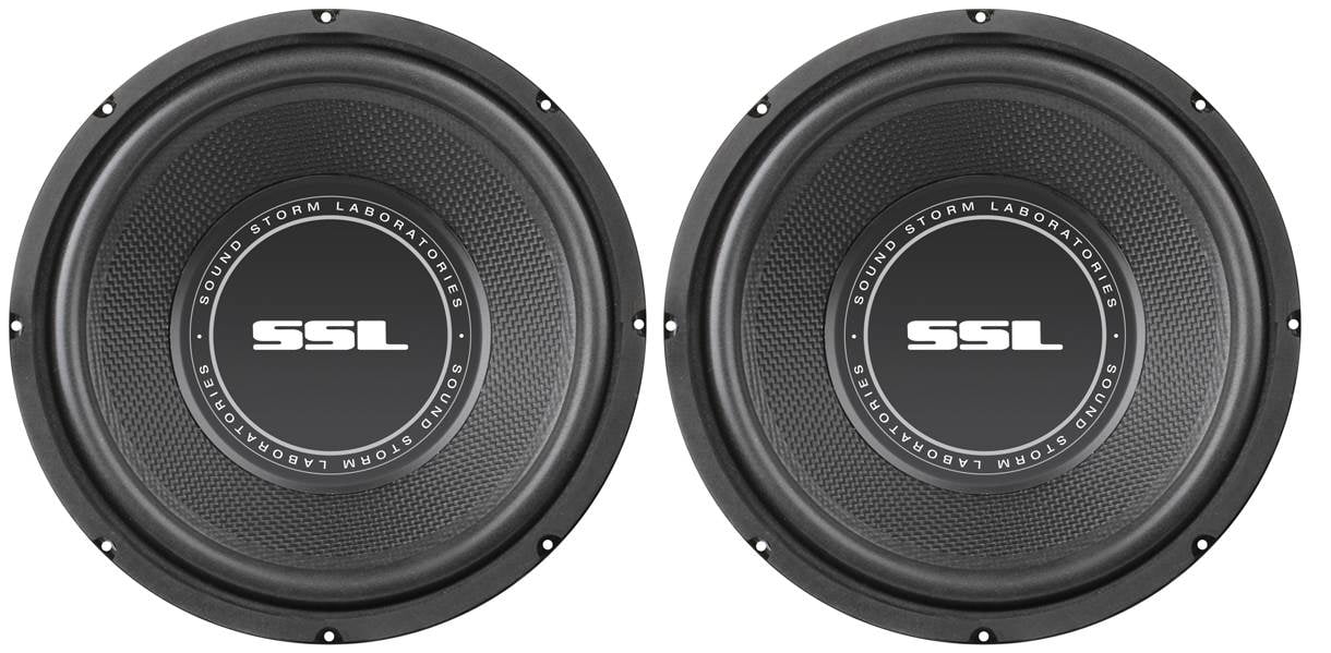 2) SoundStorm SSL SS10 10" 1200W Car Subwoofers Power Subs Audio