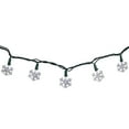 thumbnail image 4 of Northlight LED Snowflake Christmas String Lights - Pure White - 4.5' Green Wire - 20ct, 4 of 4