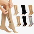 thumbnail image 1 of 6 pares de calcetines de compresión deportivos calcetines de compresión con cremallera calcetines elásticos venosos calcetines de pierna Sincero Electrónica, 1 of 4