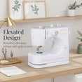 thumbnail image 6 of Best Choice Products 55-Piece Sewing Machine Kit for Beginners, w/ 16 Stitch Patterns, Double Stitching - White/Gold, 6 of 10