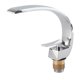 thumbnail image 4 of Grifo mezclador de agua fría y caliente para lavabo con diseño curvo G1/2, grifo monomando para fregadero con manguera, 4 of 14