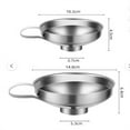 thumbnail image 2 of Stainless Steel Multifunctional Wide Mouth Funnel for Home Use – Large Sized Funnel Ideal for Dressing and Kitchen Needs, 2 of 8