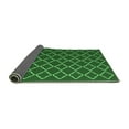 thumbnail image 2 of Ahgly Company Indoor Round Trellis Emerald Green Modern Area Rugs, 3' Round, 2 of 4