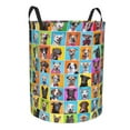 thumbnail image 2 of Kll Cute Dogs Collage Waterproof Foldable Laundry Hamper Bucket With Handles For Storage Bin,Kids Room,Home Organizer (Medium), 2 of 8