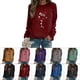 thumbnail image 5 of Sudaderas con Cuello Redondo para Mujer Sudaderas con Estampado de Copa de Vino Tinto de Manga Larga ANGGREK Otros, 5 of 6