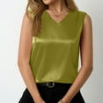 thumbnail image 6 of SNKSDGM Fourth of July Ribbed Tank Top Women's Plus Short Tank Tops for Women Women's V Neck Satin Camisole Top Lightweight Smooth Tank Blouse for Daily Vacation Spring Summer Outfits, 6 of 9