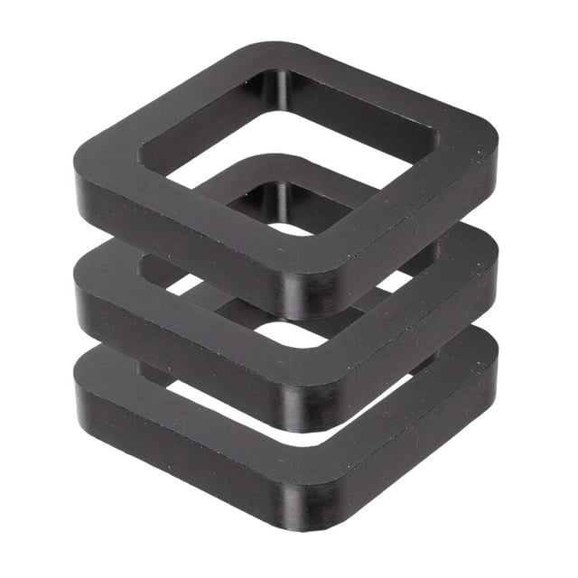 Almencla 2 Inch Hitch Receiver Pad Rubber Provide for 2'' Trailer Hitch Receiver , 3 3 3 Pieces
