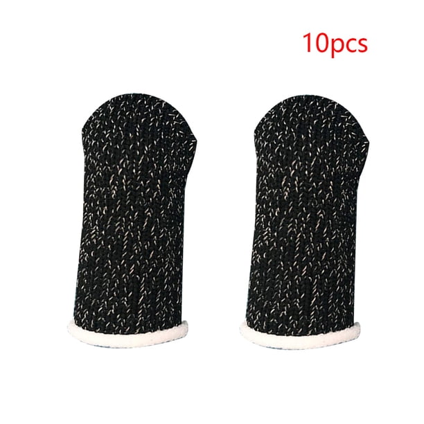 Controlador de juegos móvil Guantes para la yema del dedo Antideslizante Transpirable Juego para el teléfono Cubierta para la yema del dedo, Negro, Blanco 10pcs kenally EL2370-02B
