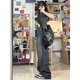 thumbnail image 1 of Vaqueros negros Vintage de cintura alta para mujer, pantalones vaqueros rectos de pierna ancha de longitud completa Y2k, ropa de calle lavada, moda coreana, 1 of 4