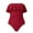 Red, variant on Xfvqtps Women One Piece Swimsuit Tube Swimwear Ruffle Sleeveless Solid Color Tummy Control Slimming Bandeau Swimsuit for Beach Hot Pink