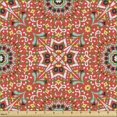 thumbnail image 2 of Ambesonne Boho Fabric by the Yard Upholstery, Talavera Inspire Pattern, 3 Yards, Burnt Sienna Seafoam, 2 of 5