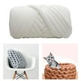 thumbnail image 2 of fastboy Chunky Yarn Knitting Arm Knit Soft Yarn 250G for DIY Rug Making Sweaters White, 2 of 9