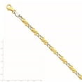 thumbnail image 2 of 14K Two-Tone Gold bracelet Chain style Fancy 8 in 6 mm, 2 of 2