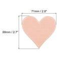 thumbnail image 2 of Uxcell Heart Shaped Iron on Patches Light Pink Embroidered Applique Patches for Clothing Repairing 15PCS 2.8"x2.7", 2 of 6