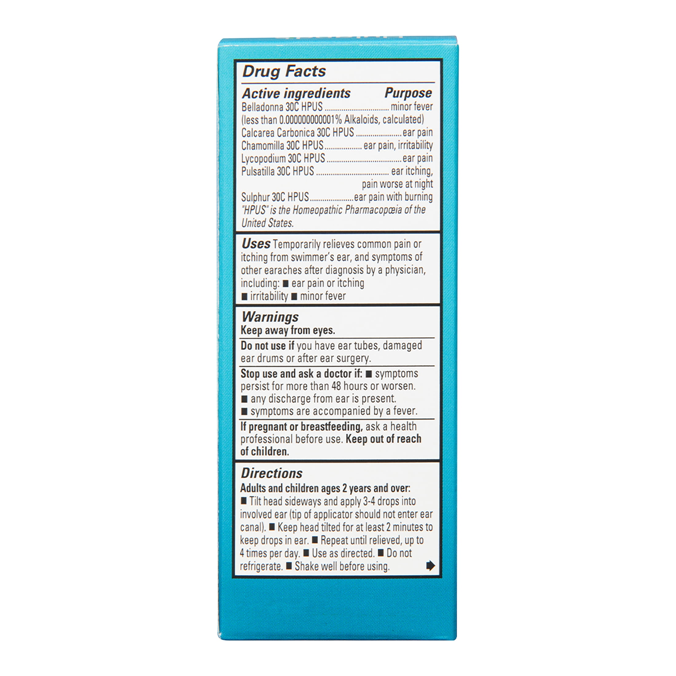 Hyland's Earache Drops, Natural Relief of Earaches, Swimmers Ear and Allergies, 0.33 Oz