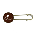 thumbnail image 1 of Broche de Metal Antiguo Unbranded La Ciencia de los Hombres Felices, 1 of 3