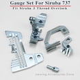 thumbnail image 2 of Gauge Set For 3 Thread Industrial Overlock Sewing Machine Siruba 737 Needle Plate E800 Feed Dog H445 D575 Presser Foot P253E-3, 2 of 6