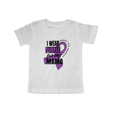

Inktastic Chronic Pain I Wear Purple For My Mama Gift Baby Boy or Baby Girl T-Shirt