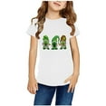 thumbnail image 1 of EGNMCR Blouses & Chemises à Manches Courtes Col Rond pour Tout-Petits Garçons Filles Mode Mignon Col Rond Imprimé Haut à Manches Courtes Blouse Fille, 1 of 4