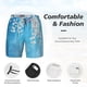 thumbnail image 3 of Fotbe Hanging Orchids Floral Blue Traje de Baño para Hombre – Shorts de Natación de Secado Rápido con Forro y Bolsillos-Small, 3 of 6