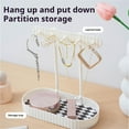 thumbnail image 3 of Jewelry Organizer,Jewelry Rack With Storage Tray Five Hooks Hanging for Necklaces,Bracelets,Chains,Rings,Earrings,Keys,Hair Accessories Storage Rack, 3 of 9