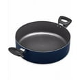 thumbnail image 2 of Bella 5 Piece Pan Set Nonstick Cookware for Everyday Cooking Pan with Lid, Navy Blue, 2 of 3
