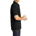 thumbnail image 3 of Mafoose Men's Active Textured Polo T-Shirt Black X-Small, 3 of 5