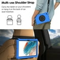 thumbnail image 5 of Dteck Case for Samsung Galaxy Tab A8 10.5 Inch (2022), SM-X200/X205/X207 with 360 Degree Rotating Kickstand Shoulder Strap Heavy Duty Protective Rugged Case Cover, Blue, 5 of 7