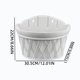 thumbnail image 3 of Plastic Wall Mounted Planter Pot Semi Circular Hanging Flower Pot For Indoor Outdoor Balcony Garden Verticals Planting Herbs Flowers Small Plants Home Decor, 3 of 6