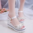 thumbnail image 5 of Clearance VerPetridure Women's Sandals Summer Casual Ankle Strap Slide Sandals Platforms Wedges Shose, 5 of 9