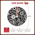 thumbnail image 2 of Rateoe Metallic Gears Pattern Christmas Tree Skirt with Ties , Christmas Tree Decorations, Farmhouse Christmas Decor Xmas Holiday Decorations-36", 2 of 6