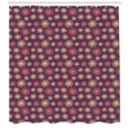 thumbnail image 3 of Ambesonne Abstract Shower Curtain, Pastel Colored Motifs, 69"Wx75"L, Coral Beige and Purple, 3 of 3