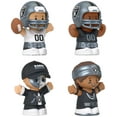 thumbnail image 2 of Fisher-Price Little People NFL Collector Las Vegas Raiders Figure 4-Pack, 2 of 6