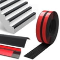 thumbnail image 4 of Durable Nosing Stair Edge Protector,Black Step Edge Protector,39.4x2x0.8in Self Adhesive Stair Edging Trim for Indoor,Home,1pack, 4 of 6