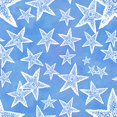 thumbnail image 2 of Stitch & Sparkle Surrender Collection, Sea Stars On Blue,44 Inches,SSTF019, 2 of 4